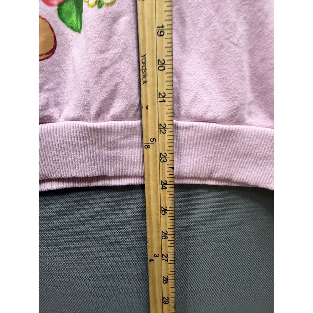 Strawberry Shortcake Sweatshirt Womens Pink Graphic Retro Pullover Large - Picture 5 of 7